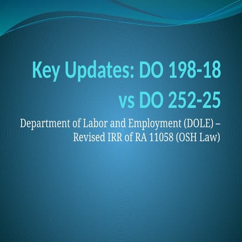 DEPARTMENT ORDER NO.252-25.pptx DOLE OSHS | PPTX