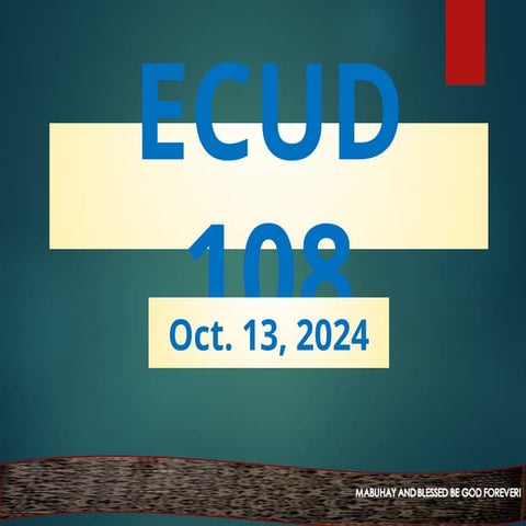 Technology for Teaching and Learning 1 (EDUC 108)