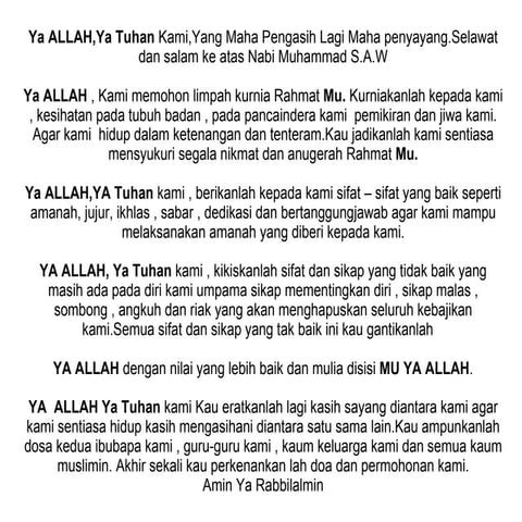Doa Perasa | PPT