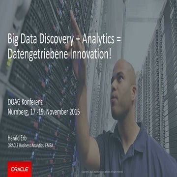 Big Data Discovery + Analytics = Datengetriebene Innovation!