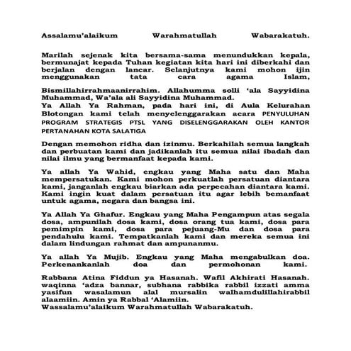 Do'a pkk | DOCX