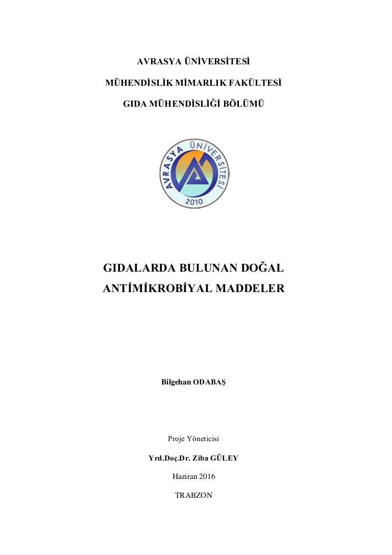 gidalarda bulunan dogal antġmġkrobġyal maddeler