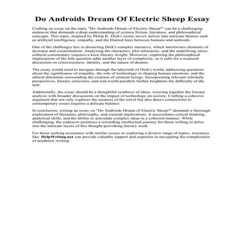 Do Androids Dream Of Electric Sheep Essay.pdf