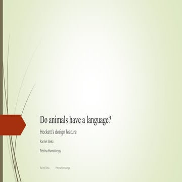 Do animals have a language.pptx