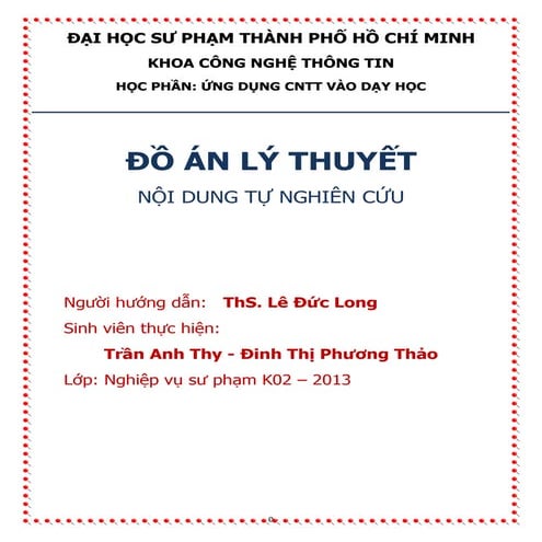 Do an ly thuyet   nhom 18 - nvspk02