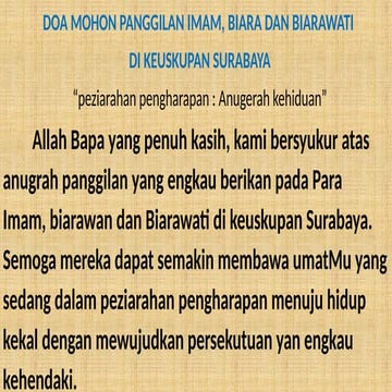 Doa panggilan imam,biarawan dan biarawati.pptx