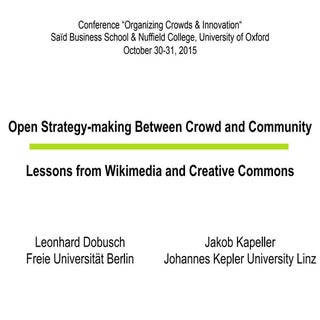 Open Strategy-making Between Crowd ...