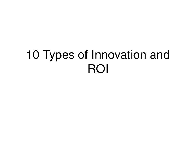 Doblin analysis 10 types of innovation