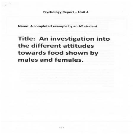 Example research project