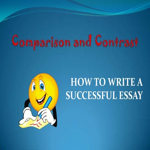 Example of compare & contrast paragraphs(1)