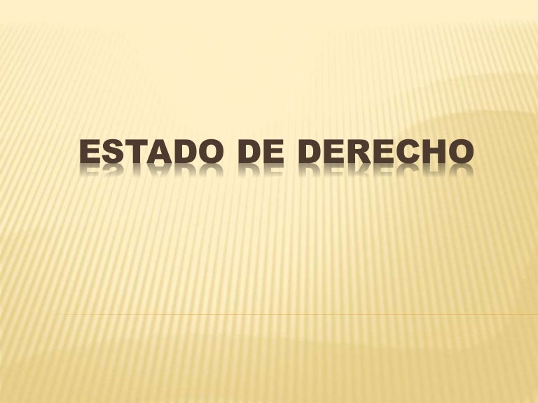 Estado de derecho