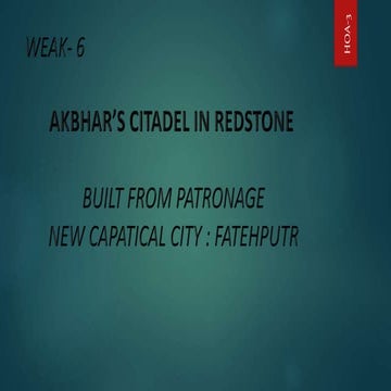 FATEHPUR SIKRI  (AKHBAR'S CITADEL IN REDSTONE)