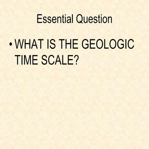 GEOLOGICAL TIME SCALE - Eon period and epoch.pptx