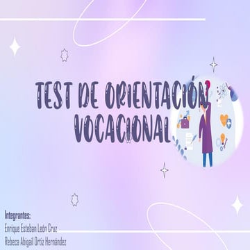 Test de kuder escala de preferencias personales | PDF