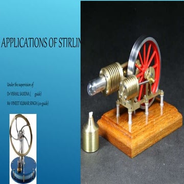 Application of Stirling engine