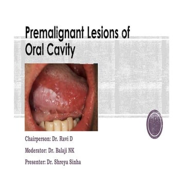 Oral Potentially Malignant Disorders
