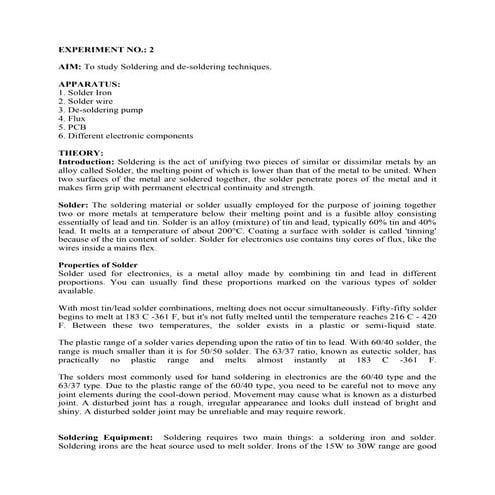 Soldering Training PPT | PPTX