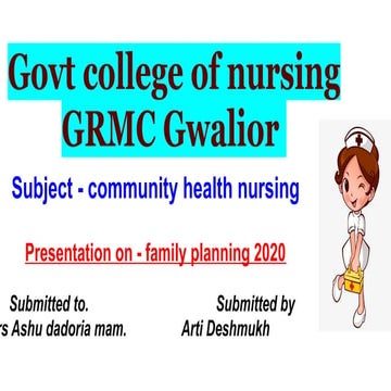 Family planning 2020  ppt presentation .