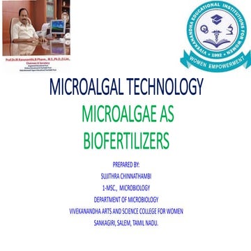 MICROALGAE AS BIOFERTILIZERS. pptx