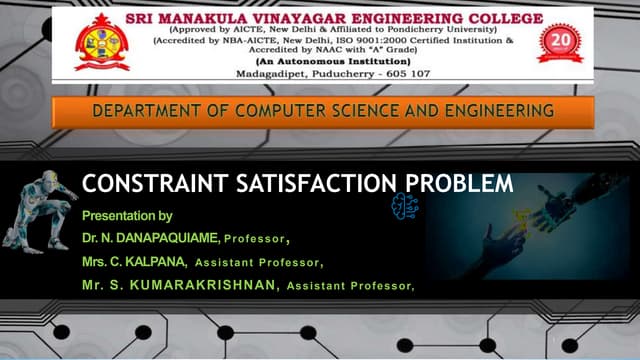 Constrain satisfaction in artificial intelligence.pptx