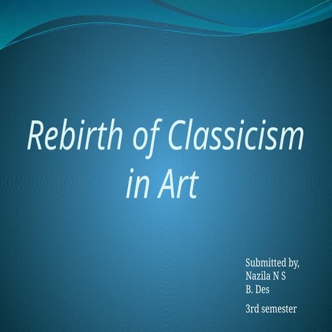 rebirth of classism in art - western fashion