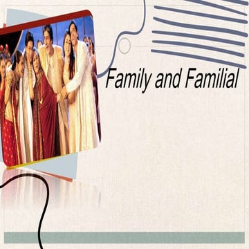 Family and familial , Human development.