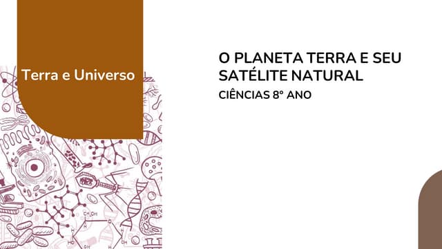 O PLANETA TERRA E SEU SATÉLITE NATURAL - LUA | PDF