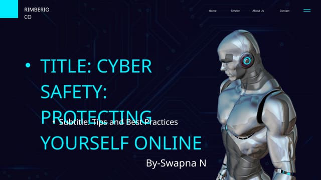 Cyber safety and protecting yourself online ppt
