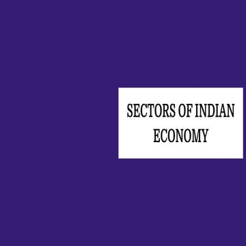 Sugney Sectors of Indian Economy (Class 10) PPT 