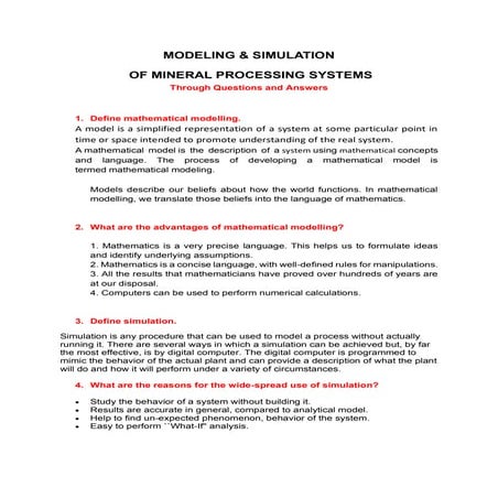 Modelling and simulation of mineral processing systems.pdf