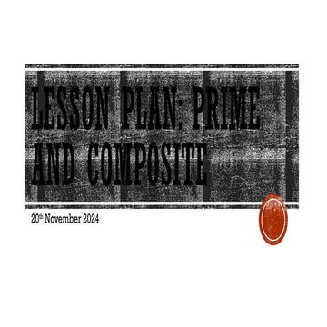 one lesson plan of teaching of Mathematics | PPTX
