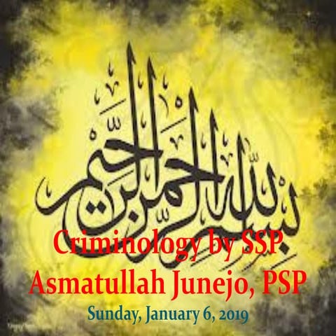 Criminology css study material in slides | PDF