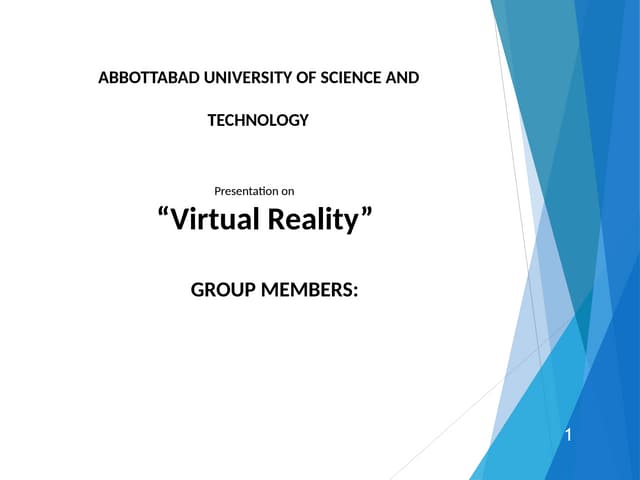 VIRTUAL REALITY REVOLUTION IN REQAL WORLD