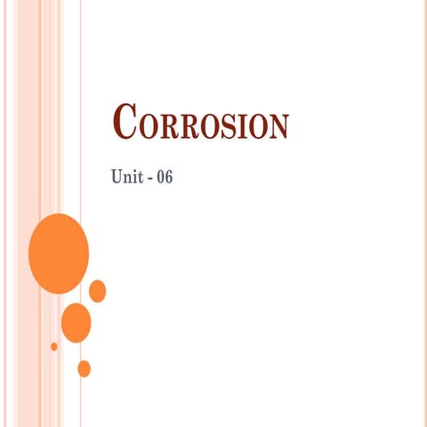 Corrosion engineering chemistry notes first