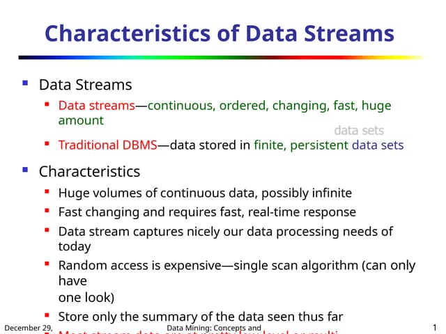 characteritics of datastreams in dm .pptx