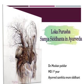 Lok purush samya  siddhant  in  ayurveda