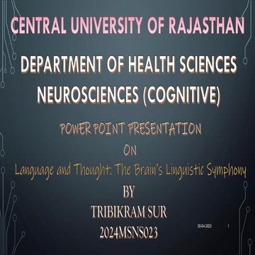 The Brain’s Linguistic Symphony(language and brain)