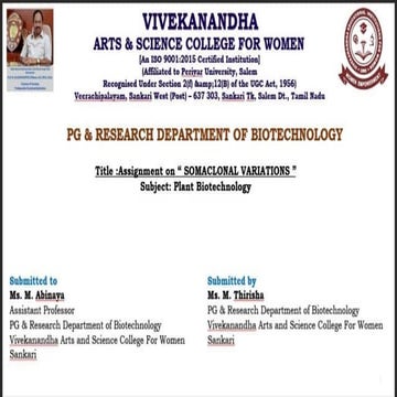 SOMACLONAL  VARIATIONS  AND  IT'S  TYPES