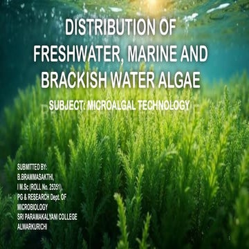 Distribution of algae and it's habitat.pdf
