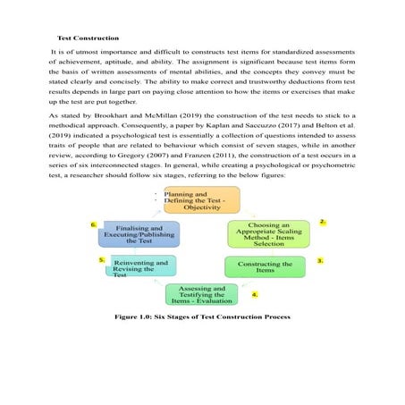 Eductional assessment course: test construction