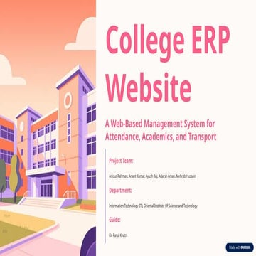 College ERP System | PPTX