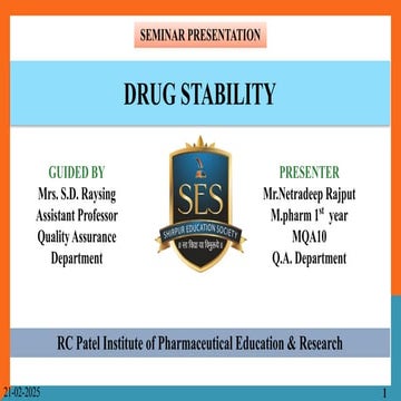 ICH GUIDELINES- Q1 STABILITY OF DRUG SUBSTANCES | PDF