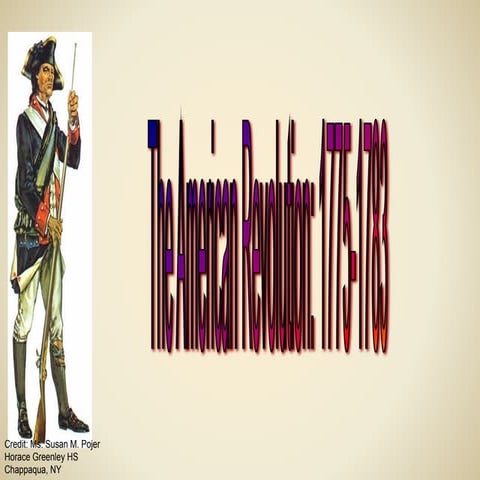 The American Revolution PowerPoint for cape history