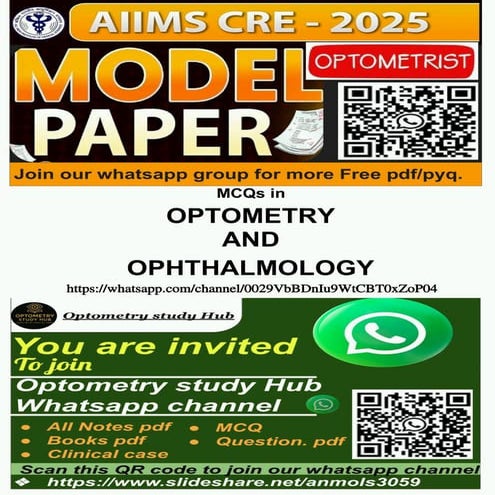 Optomery MCQ pdf/exam/pyq/joinquiz/..pdf