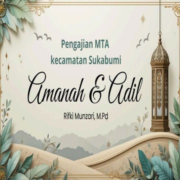 Understanding Amanah and Adil: Islamic Principles of Trust and Justice ...