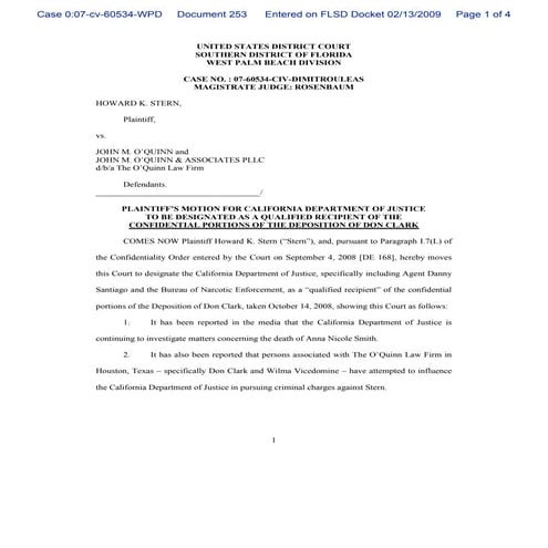 Motion for extension of time to file expert witness disclosures | PDF
