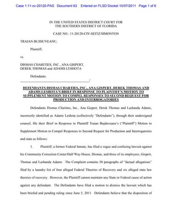 Defendants' response brief in opposition to plaintiff's motion for summary  judgment | PDF