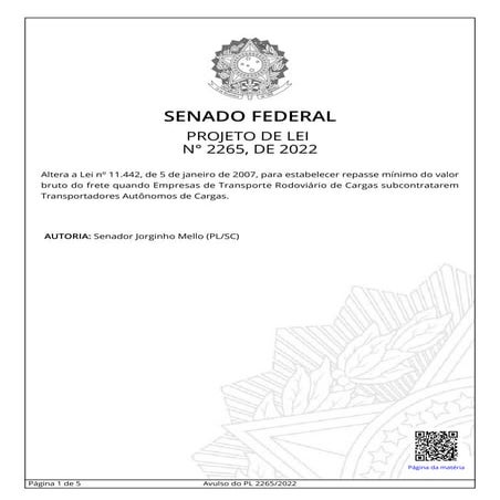 Projeto prevê repasse mínimo de 80% do valor do frete a caminhoneiros autônomos