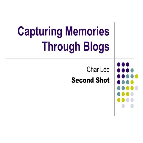 WNR.sg - Capturing Memories through Blogs (Mr Char Lee)