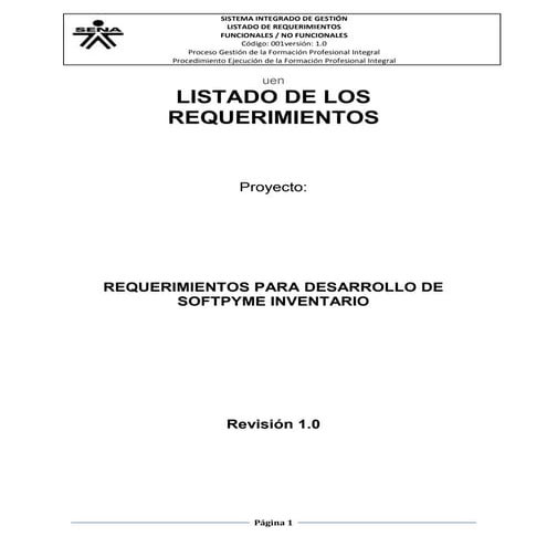 Doc. lista de requerimientos ver. 1.0